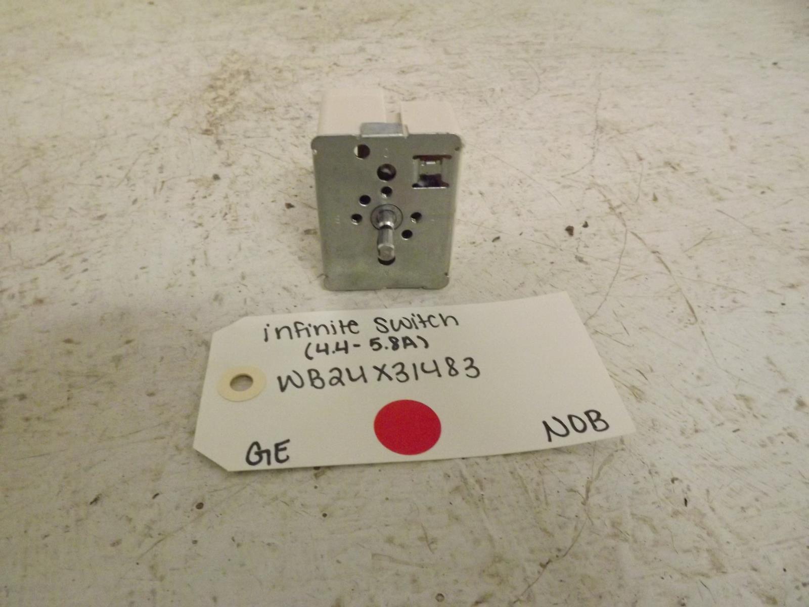 GE Range WB24X31483 Infinite Switch (4.4 - 5.8A) NOB GE Range WB24X31483 Infinite Switch (4.4 - 5.8A) NOB